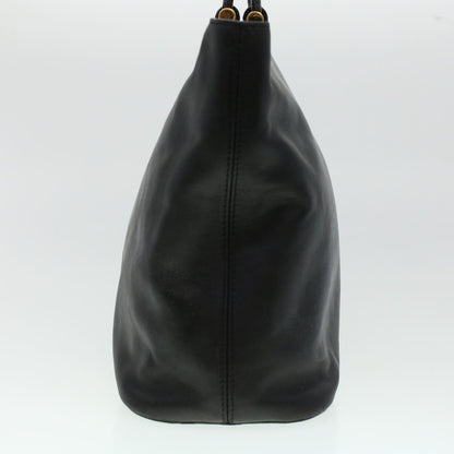 Luxury CELINE Tote Bag Leather 2way Black 44998
