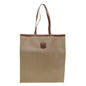 Luxury CELINE Macadam Canvas Shoulder Bag PVC Leather Beige 45023