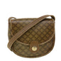 Luxury CELINE Macadam Canvas Shoulder Bag PVC Leather Beige 45076