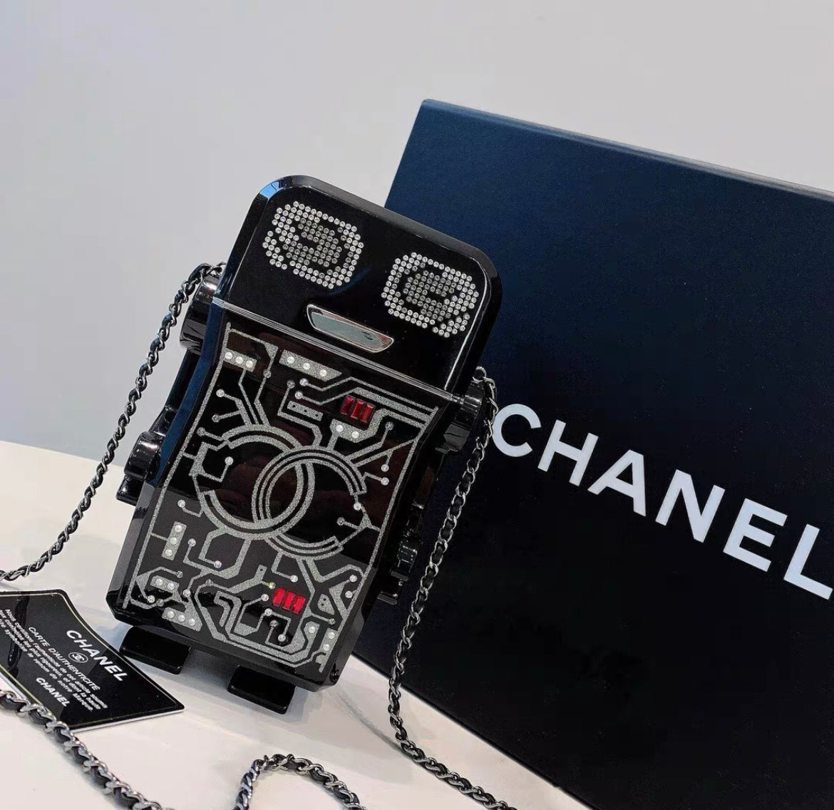 Chanel Luxury Leather Clutch Leather Rovelle Bags