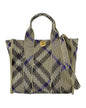 Burberry Knitted Geometric White Tote Bag