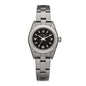 Stainless Steel 24mm Oyster Perpetual Watch Black 76080