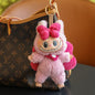 (Baby + clothes) Sitting party baby clothes plush vinyl face doll bag pendant girl gift
