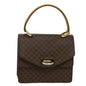 Luxury CELINE Macadam Canvas Hand Bag PVC Leather Brown 47998