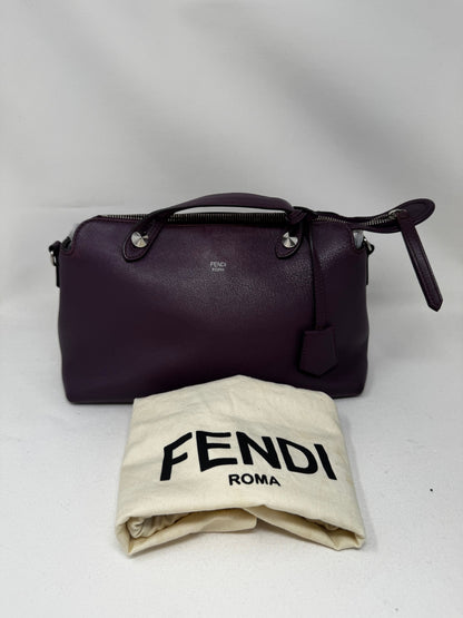 Fendi Aubergine Calfskin Leather Mini By the Way Bag BJ1-06 Rovelle Bags
