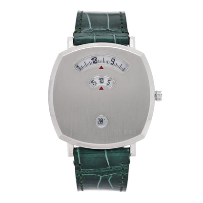 Stainless Steel Alligator 38mm Grip Quartz Watch Green
