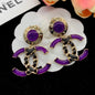 Small fragrant diamond pearl earrings