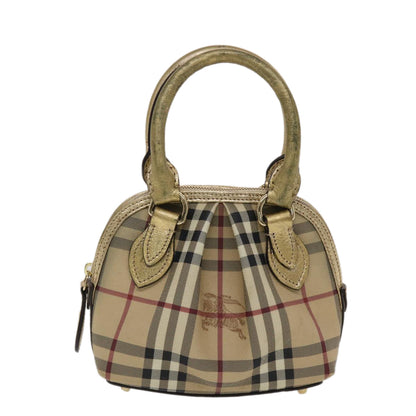 Burberry Nova Auth Leather Black Handbag Style 9