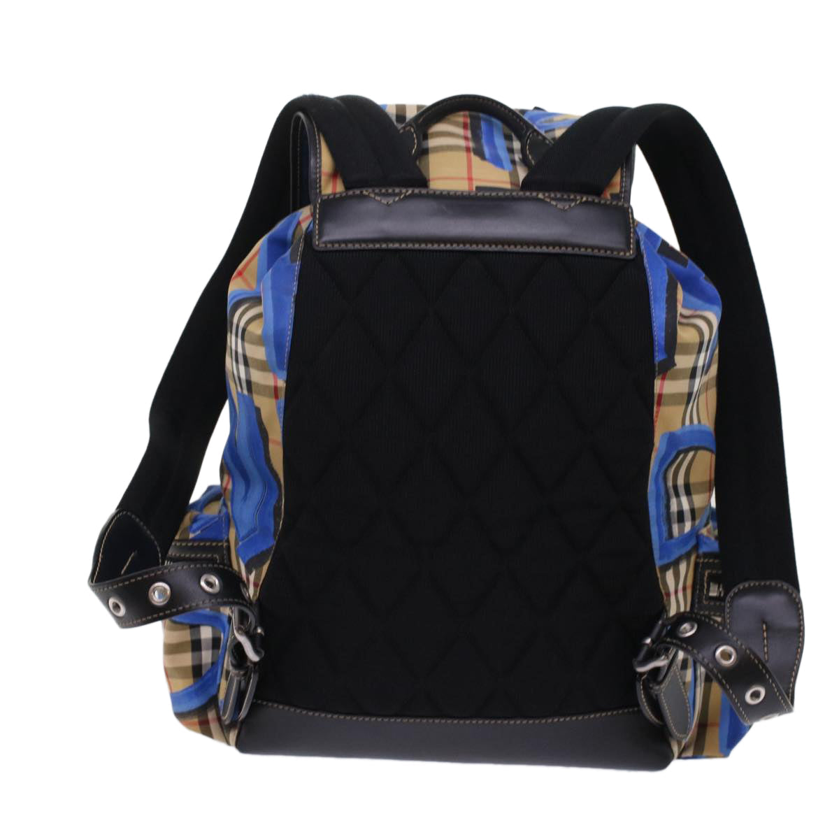 Burberry Nova Graffiti Leather Black Backpack
