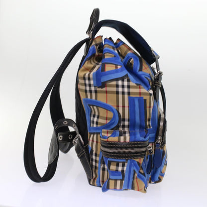 Burberry Nova Graffiti Leather Black Backpack