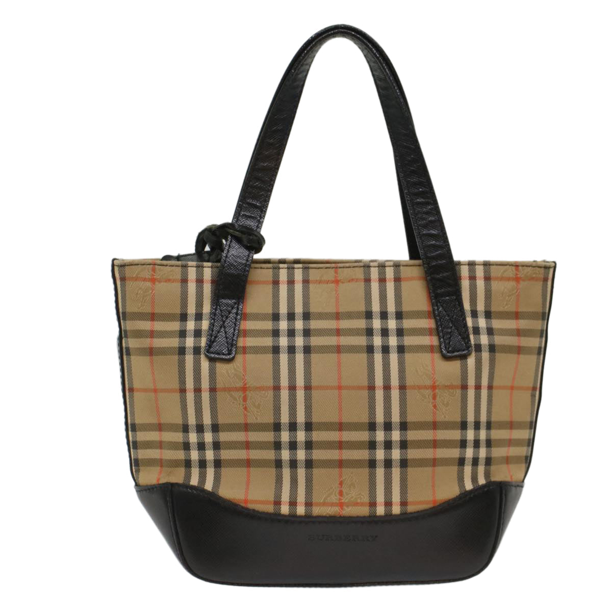 Burberry Nova Auth Leather Black Handbag Style 4