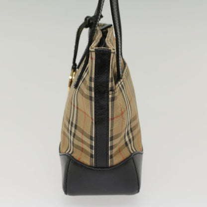 Burberry Nova Auth Leather Black Handbag Style 4