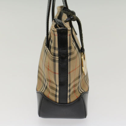 Burberry Nova Auth Leather Black Handbag Style 4