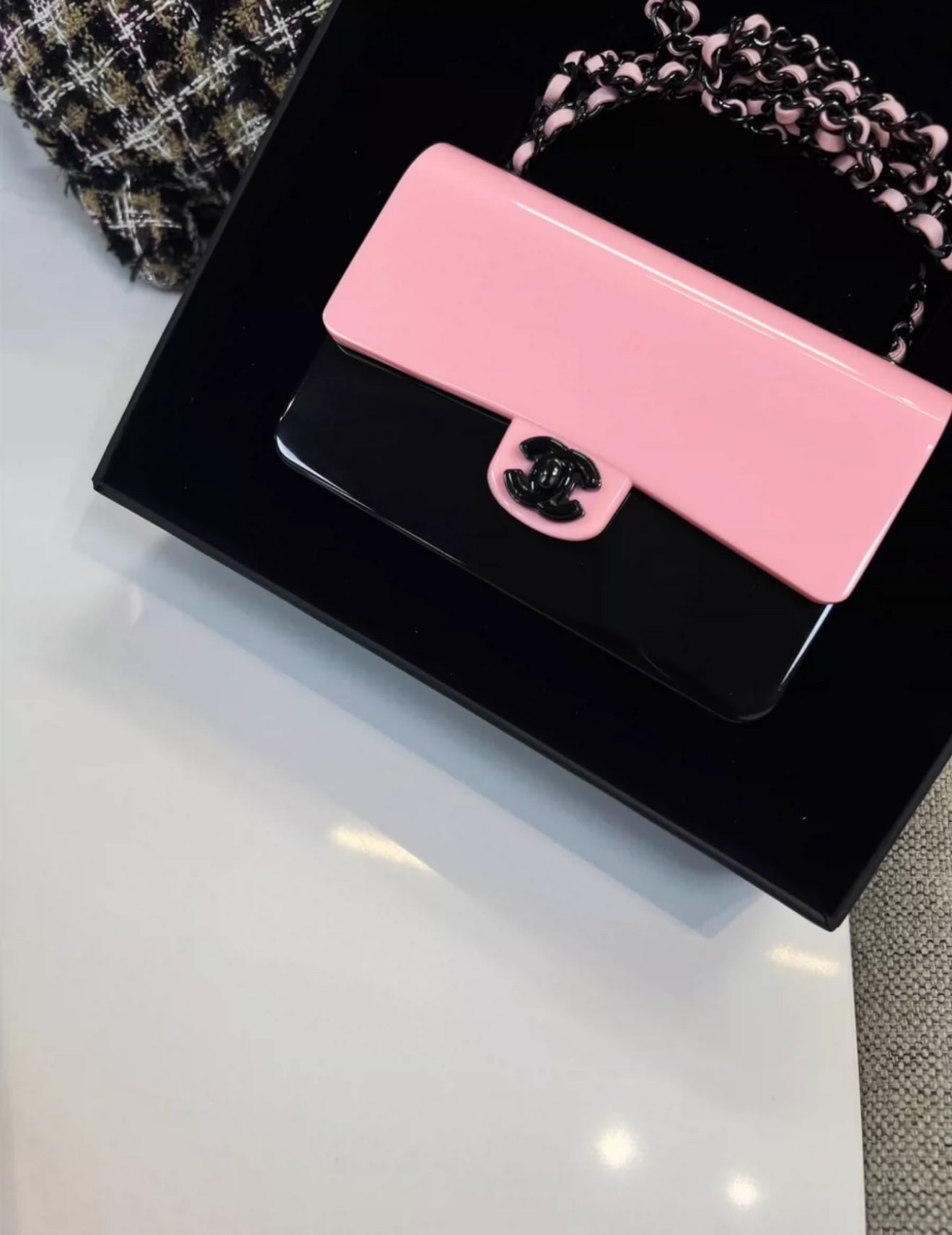Chanel Luxury Leather Black Handbag Rovelle Bags