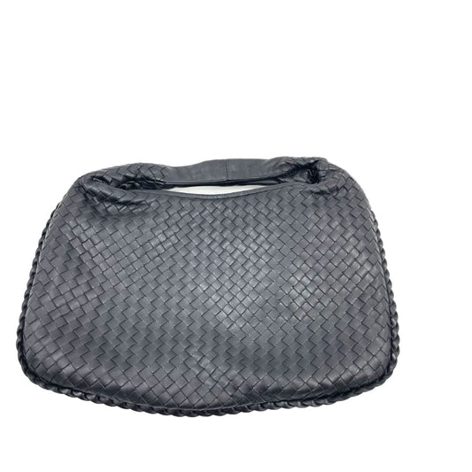 Bottega Veneta Intrecciato Hobo Bag Medium Black Lambskin leather