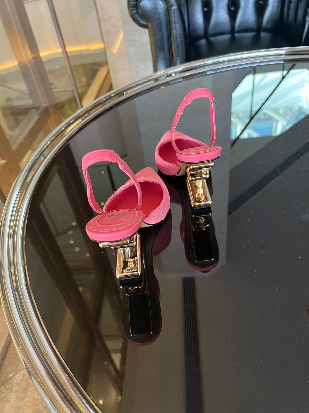 Fendi First Heel Slingbacks