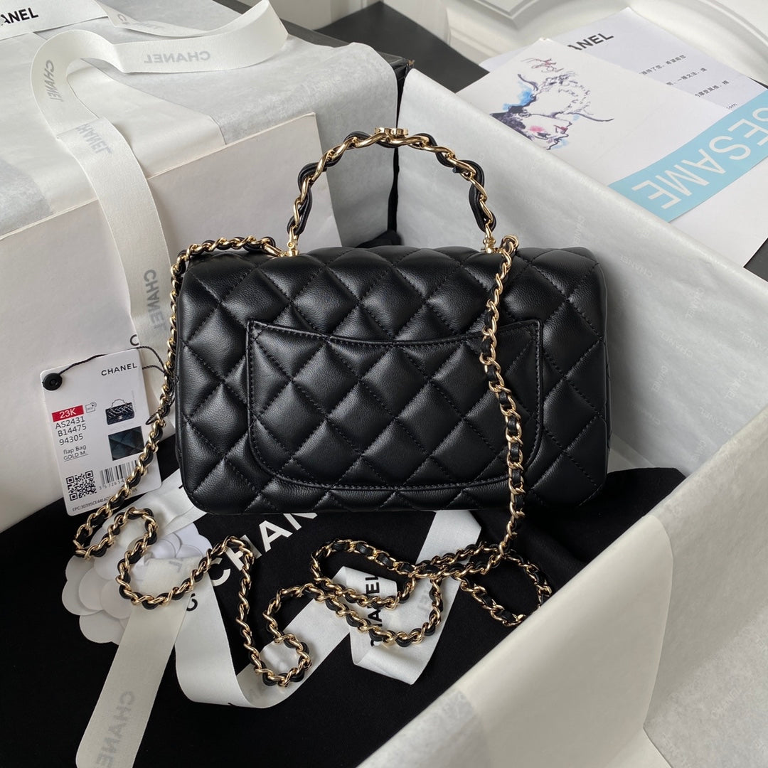 Chanel Mini Flap Bag With Top Handle