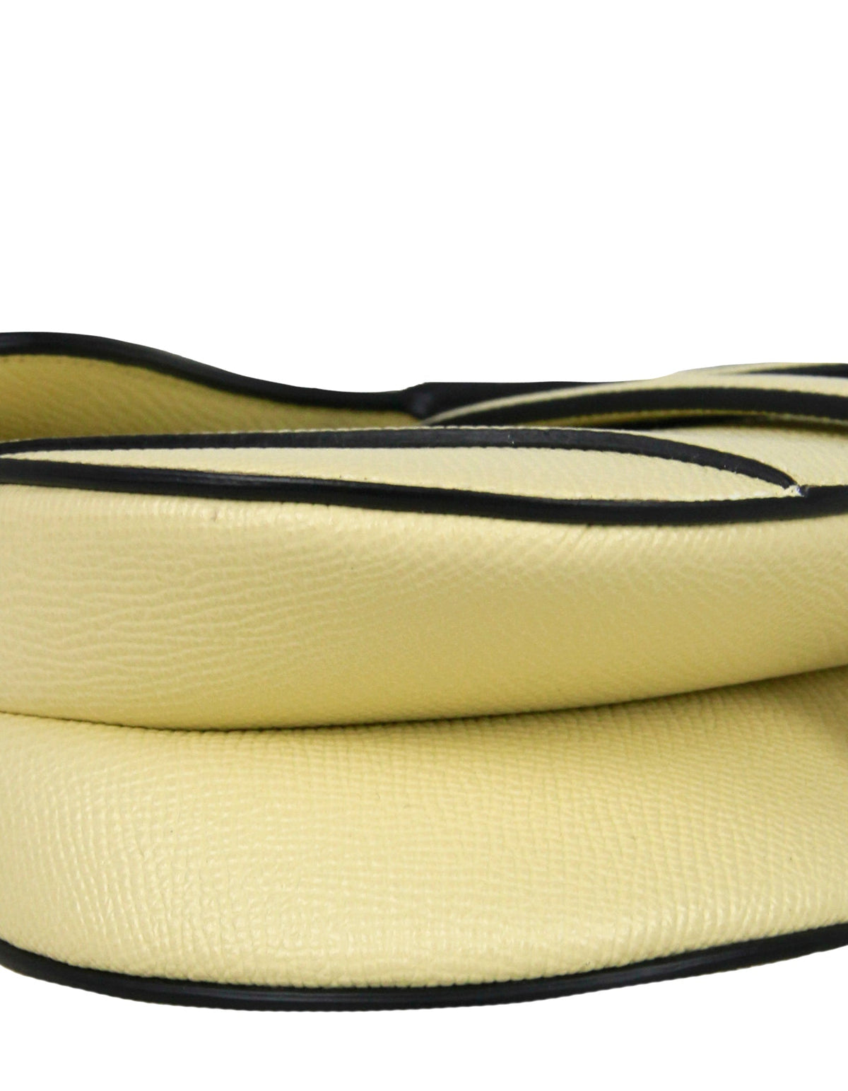 Christian Dior Yellow Grained Leather Mini Saddle Bag Rovelle Bags