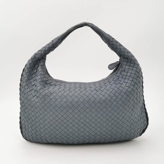 Bottega Veneta Hobo Bag leather Blue Grey Medium 40cm