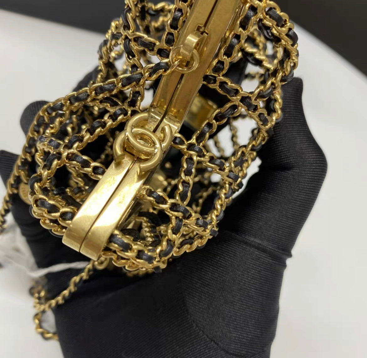 Chanel Luxury Lambskin Gold Handbag Style 3 Rovelle Bags