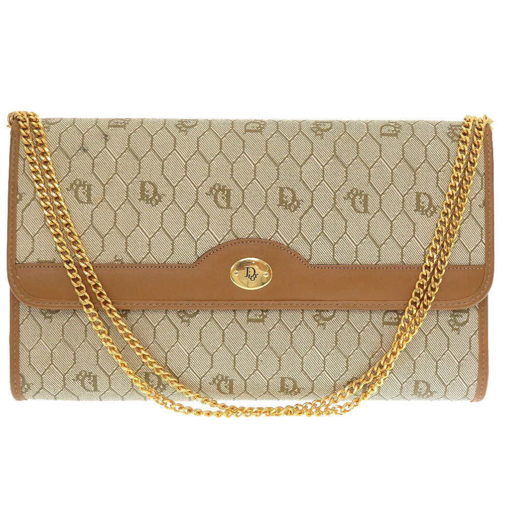 Christian Dior Shoulder Bag PVC, Leather beige Honeycomb Pattern Women Rovelle Bags