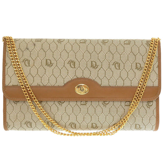Christian Dior Shoulder Bag PVC, Leather beige Honeycomb Pattern Women Rovelle Bags