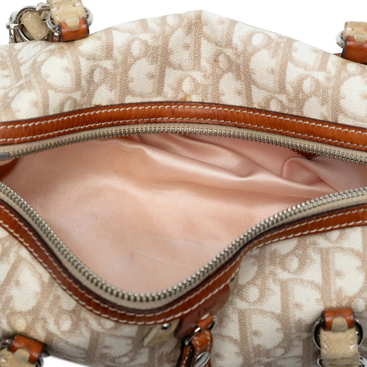 Brown Dior Diorissimo Trotter Coated Canvas Romantique Handbag Rovelle Bags
