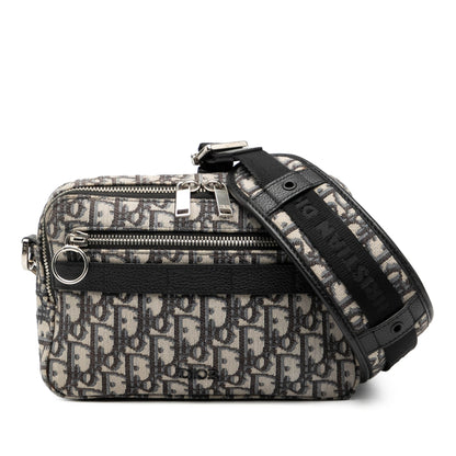 Dior Oblique Canvas Blue Crossbody Rovelle Bags