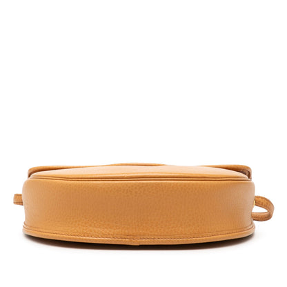 Brown Dior Pebbled Leather Crossbody Rovelle Bags