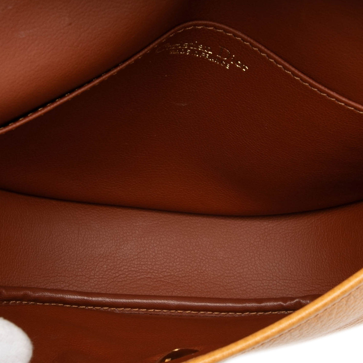 Brown Dior Pebbled Leather Crossbody Rovelle Bags