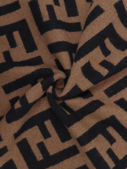 Fendi Brown Woven Scarf Rovelle Bags