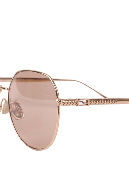 Fendi Rose Gold Frame Sunglasses. Rovelle Bags