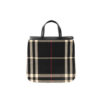Burberry Blanket Black Tote Bag