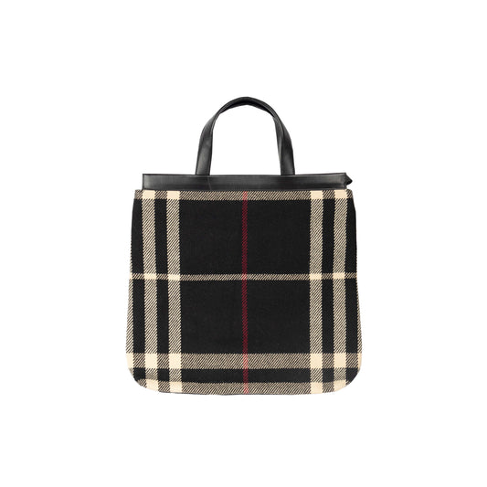 Burberry Blanket Black Tote Bag