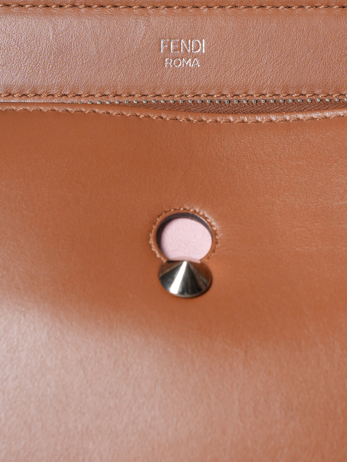 Fendi Tan Large Dotcom Satchel Rovelle Bags
