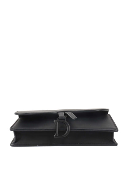 Dior Saddle Leather Crossbody Black Rovelle Bags