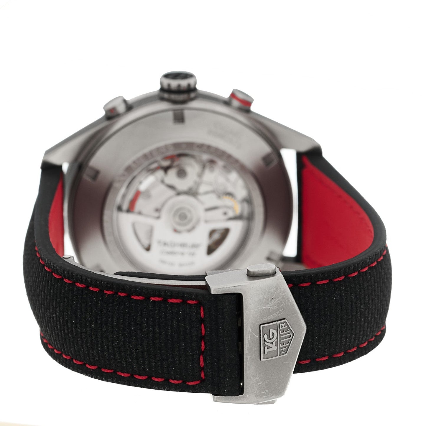 Titanium Carbon Fiber 43mm Carrera Calibre 16 Chronograph Automatic Watch Black CV2A80