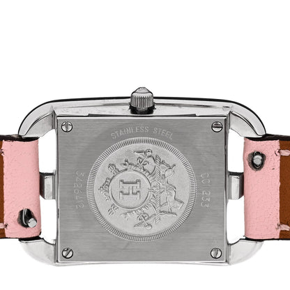 Stainless Steel Swift Diamond Pink Sapphire Mother of Pearl 23mm Cape Cod Double Tour Quartz Watch Rose Sakura