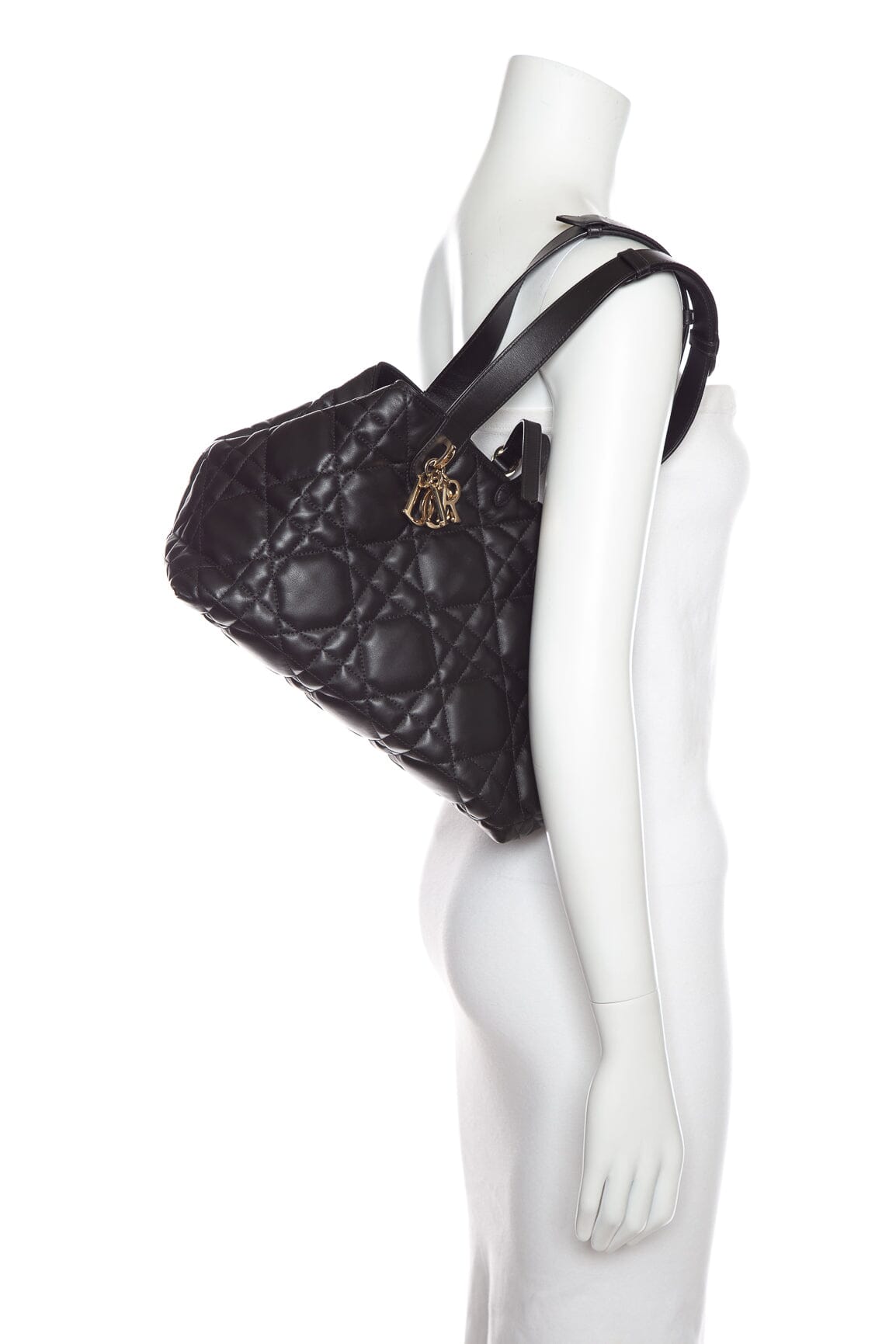 Dior Black Cannage Toujours Handbag Rovelle Bags