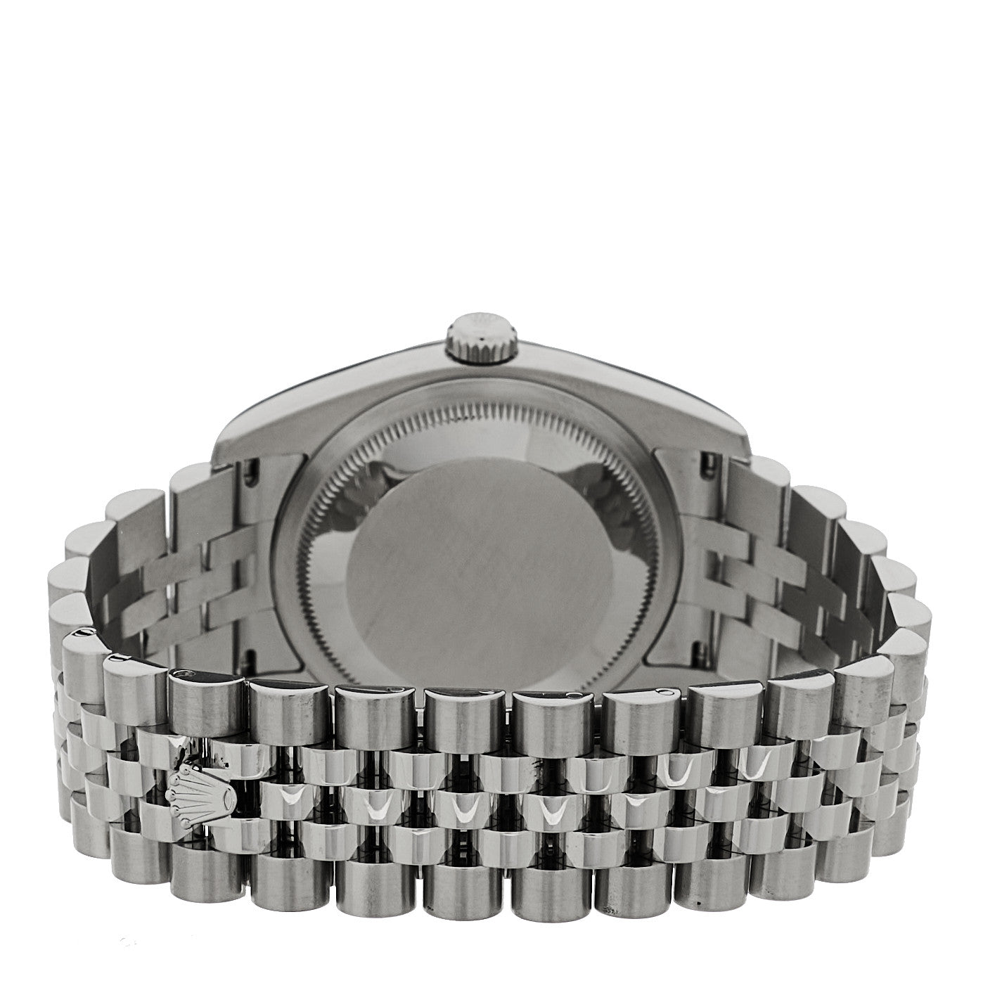 Stainless Steel 18K White Gold Diamond 36mm Oyster Perpetual Datejust Watch Blue Jubilee 116234