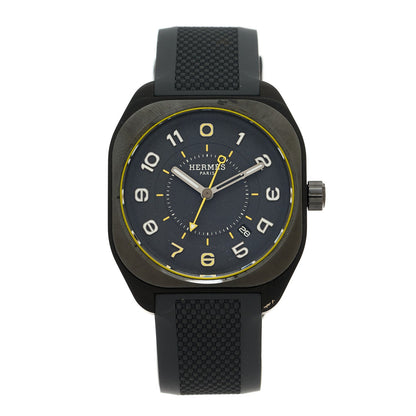 Graphene Nickel Rubber 39mm H08 Automatic Watch Noir