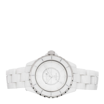 Stainless Steel Ceramic 38mm J12 Phantom Automatic Watch White