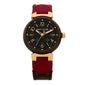 Stainless Steel 18K Rose Gold Monogram 34mm Tambour Quartz Watch Brown