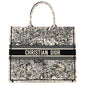 Christian Dior Canvas Embroidered Large Zodiac Book Tote Latte Multicolor Rovelle Bags