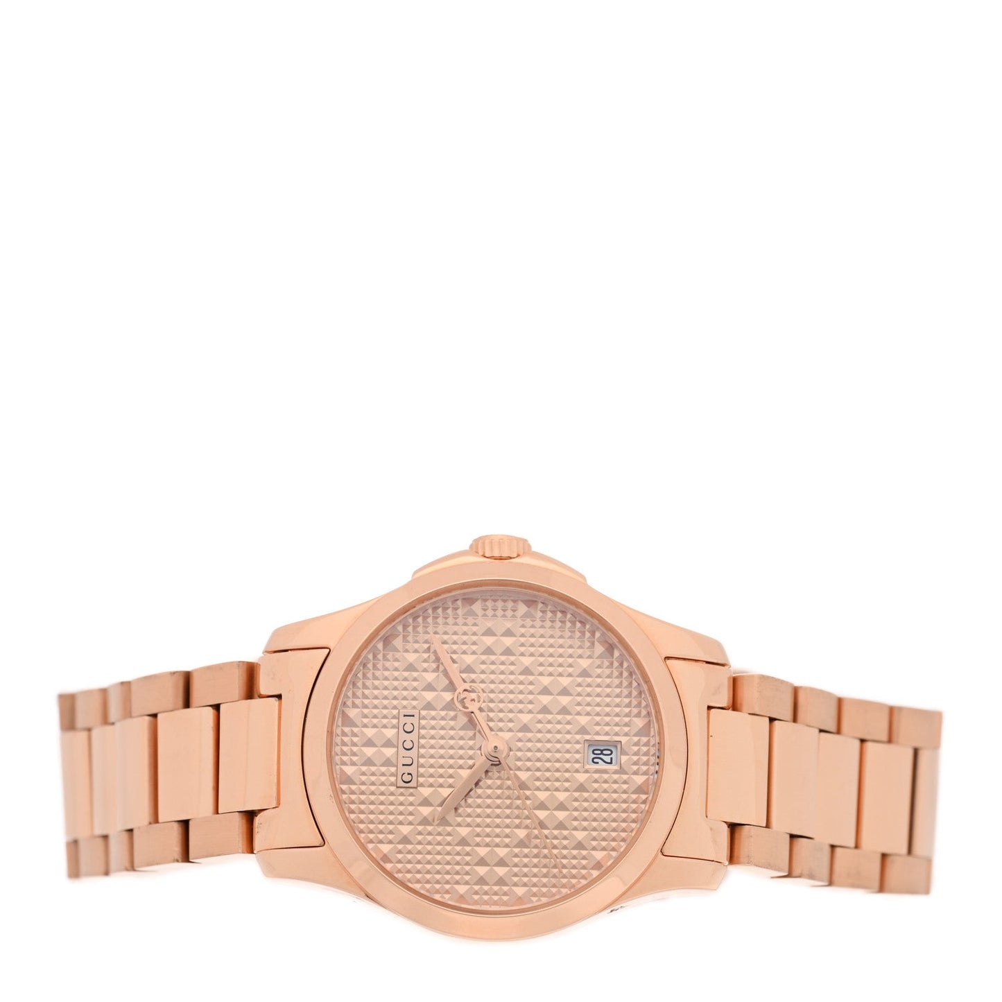 Stainless Steel 27mm G-Timeless Diamante Quartz Watch Gold