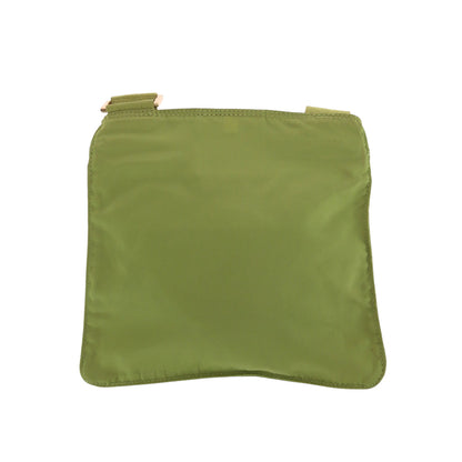 Prada Shoulder Bag Nylon Light Green Gold Metal Shoulder Bag Sacoche Test Triangle With Logo Women Rovelle Bags