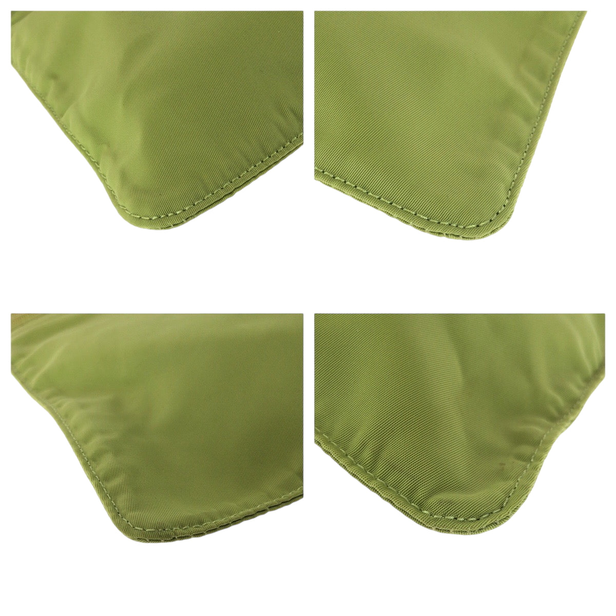 Prada Shoulder Bag Nylon Light Green Gold Metal Shoulder Bag Sacoche Test Triangle With Logo Women Rovelle Bags