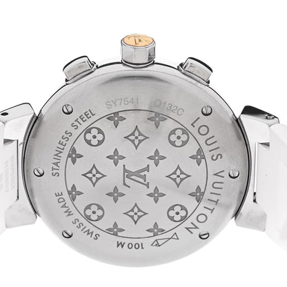 Stainless Steel Rubber Mother of Pearl 34mm Tambour Lovely Cup Quartz Watch