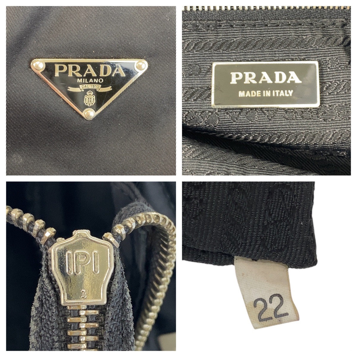 Prada Tote Bag Nylon Leather Black Silvermetal Tote Bag Shoulder Bag Test Triangle With Logo Women - Style 4 Rovelle Bags