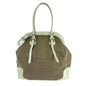 Prada Handbag Canvas Brown Handbag Tote Bag Shoulder Bag Logo Jacquard Women Rovelle Bags